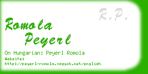 romola peyerl business card